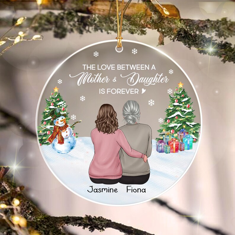 Mother Daughter Forever Love Ornament
