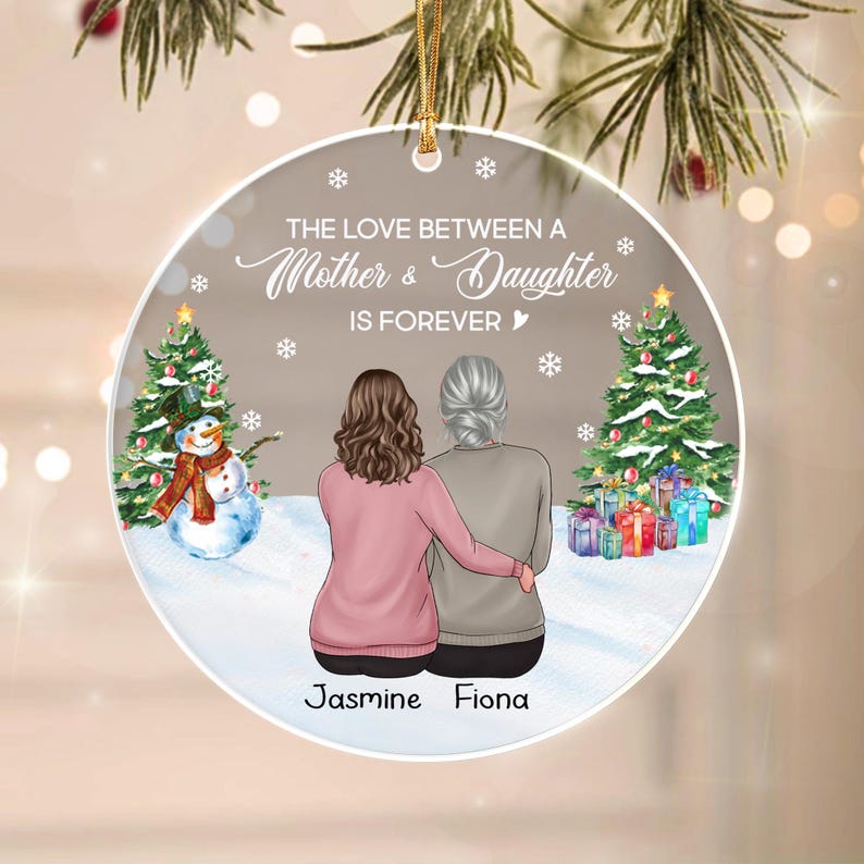 Mother Daughter Forever Love Ornament