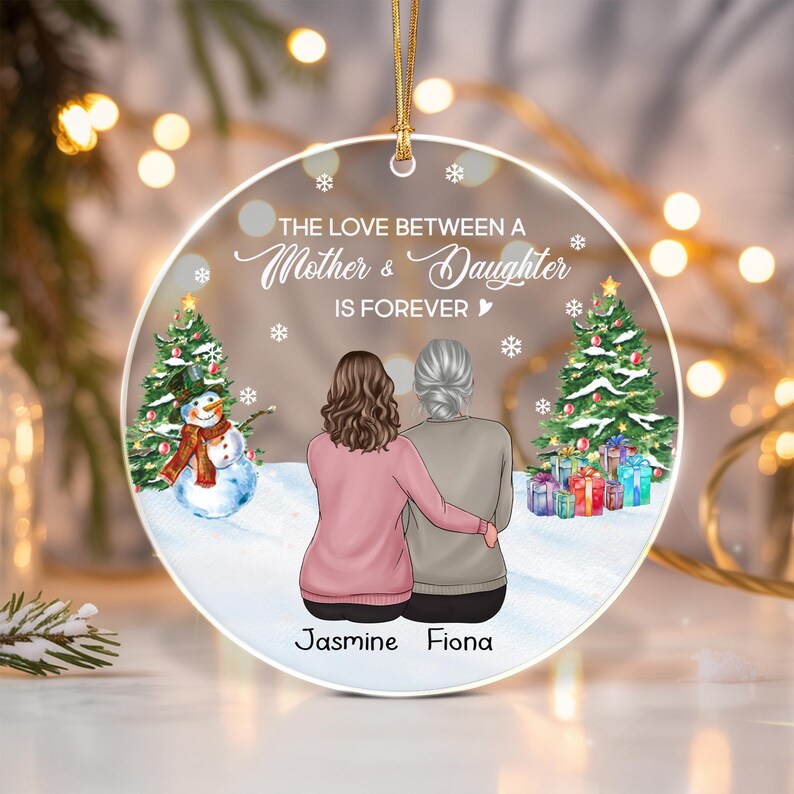Mother Daughter Forever Love Ornament