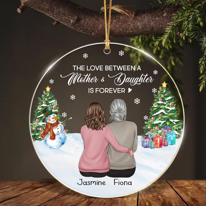 Mother Daughter Forever Love Ornament
