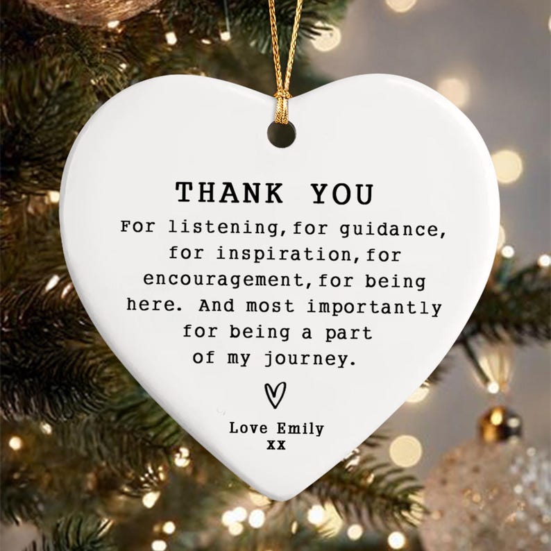Personalized Thank You Teacher Ornament