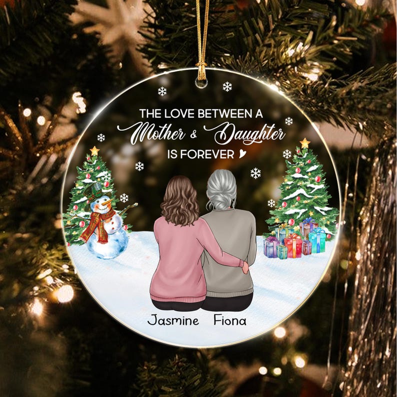 Mother Daughter Forever Love Ornament