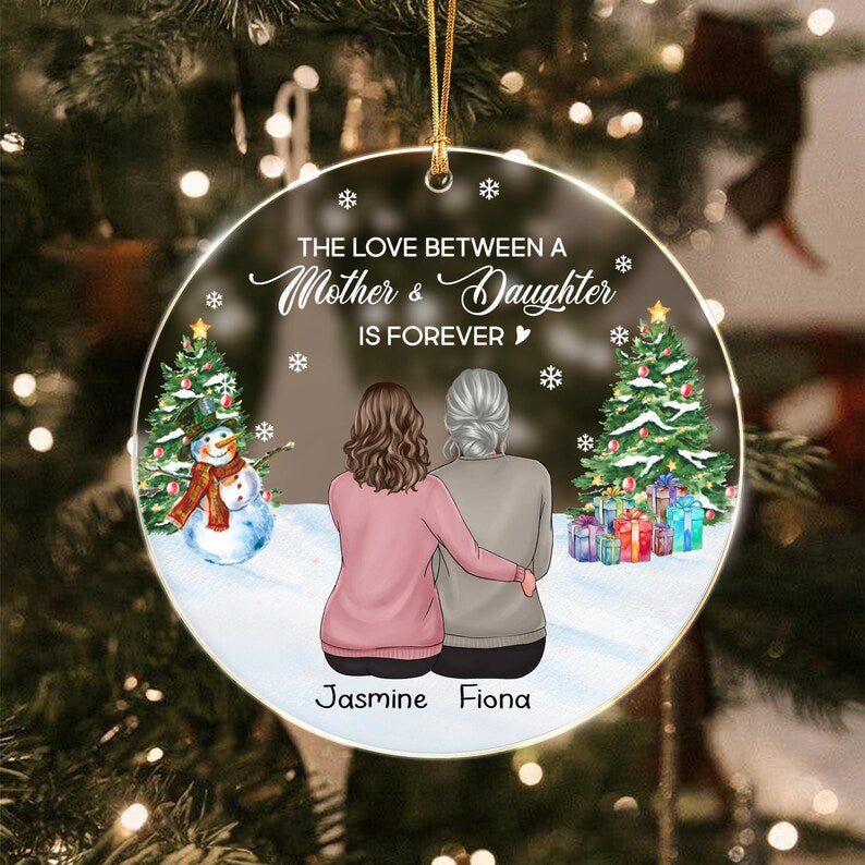 Mother Daughter Forever Love Ornament