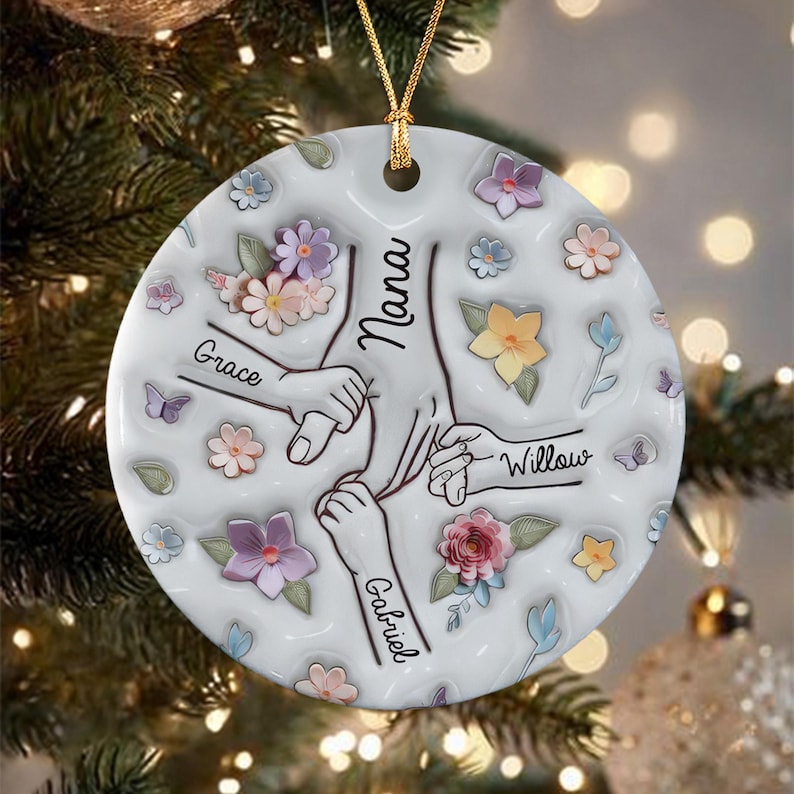 Holding Nana's Hand Christmas Ornament