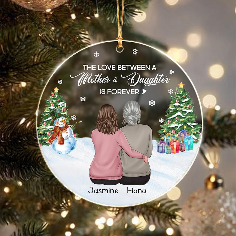 Mother Daughter Forever Love Ornament
