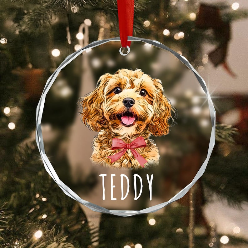 Dog Photo Pet Portrait Ornament 2026
