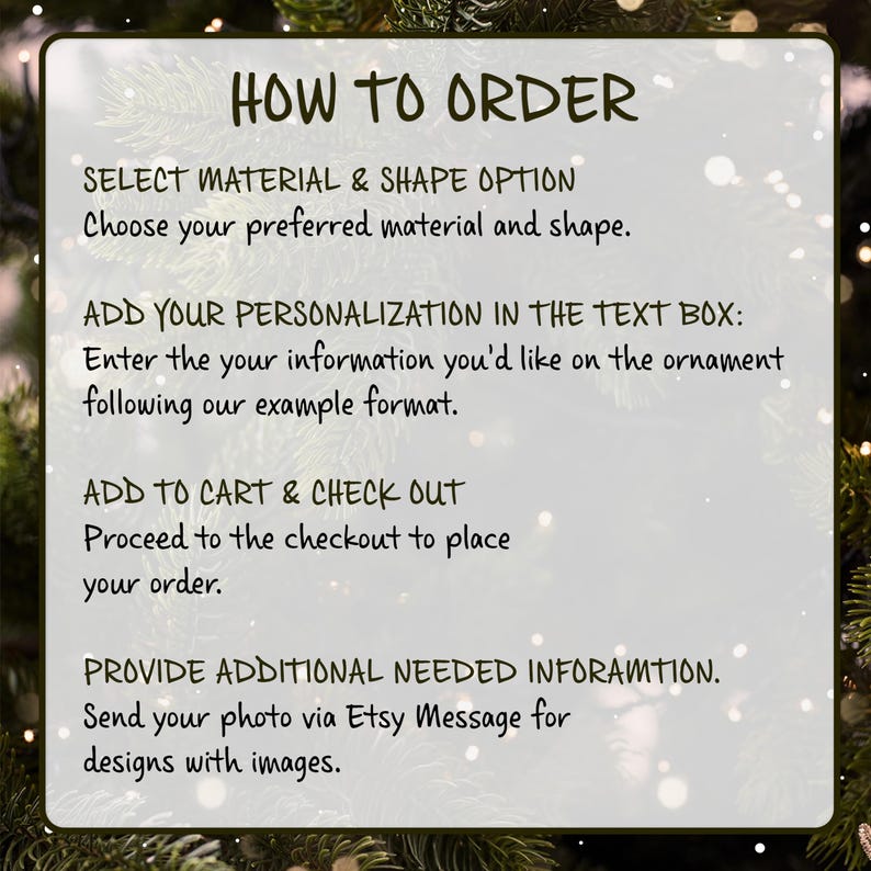 A square instructional sign with dark text on a light background.