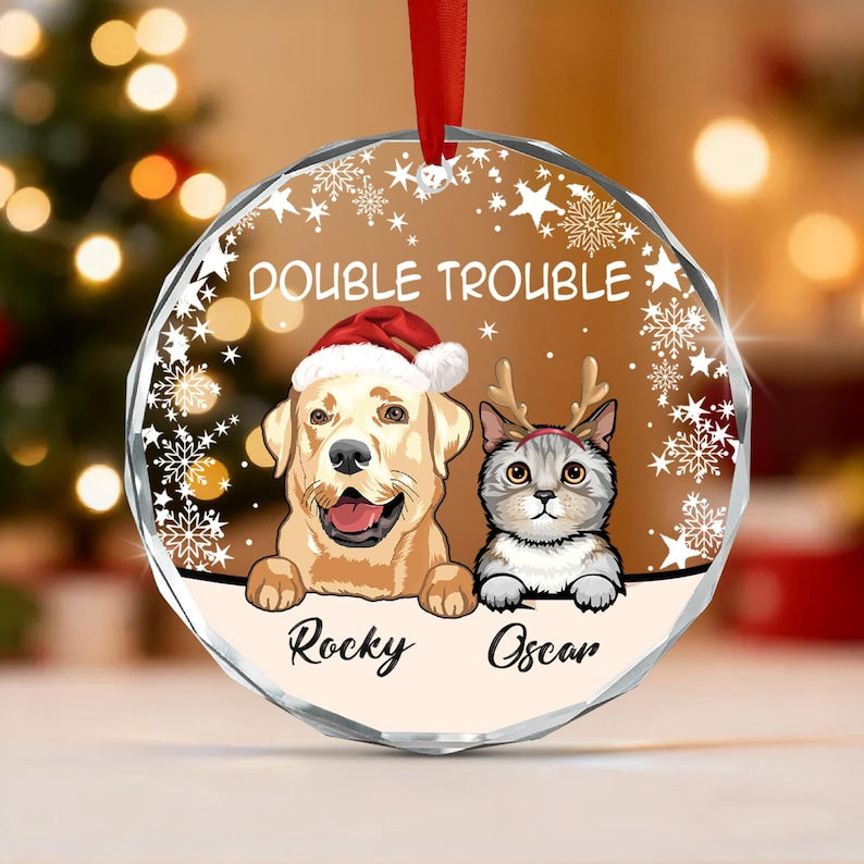 Double Trouble Pet Christmas Ornament