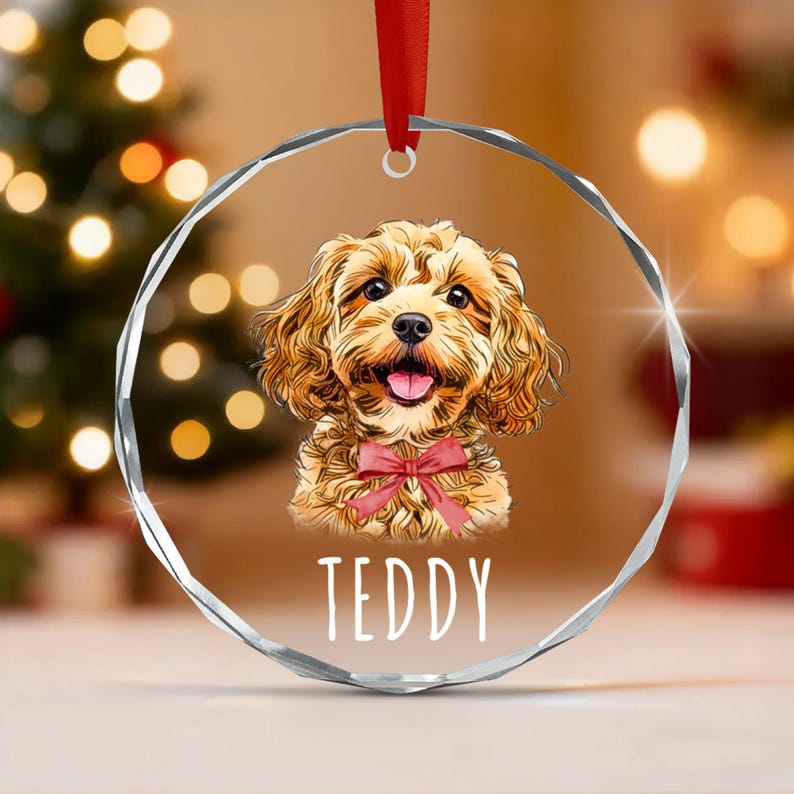 Dog Photo Pet Portrait Ornament 2026