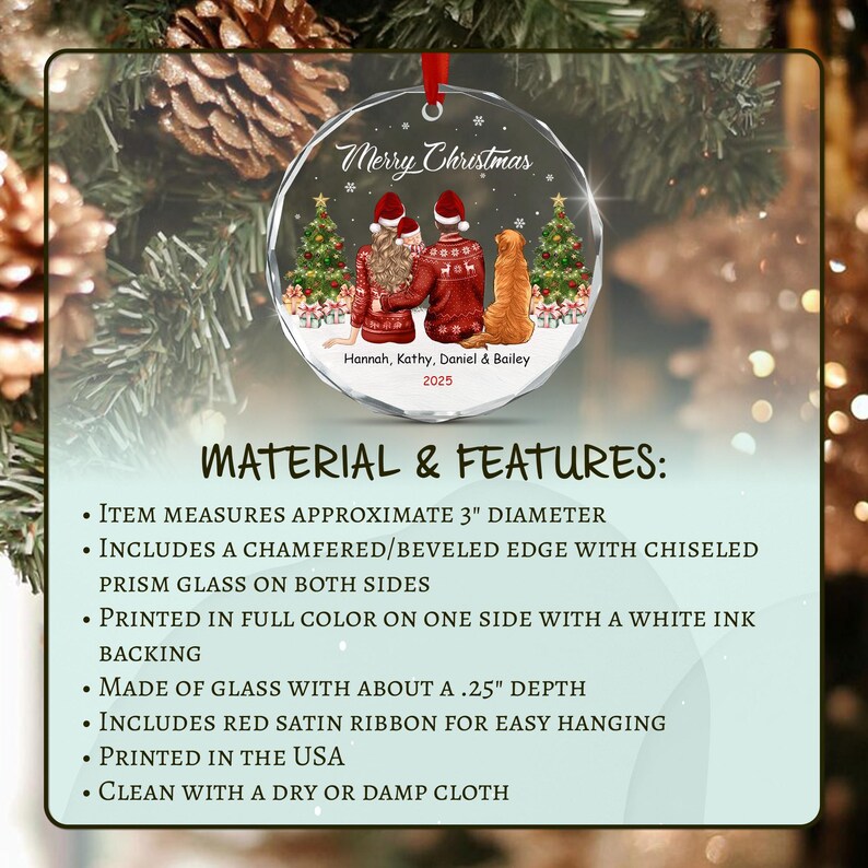 Family Baby's First Christmas Ornament