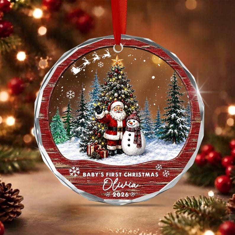 Newborn Baby First Christmas Gift Ornament