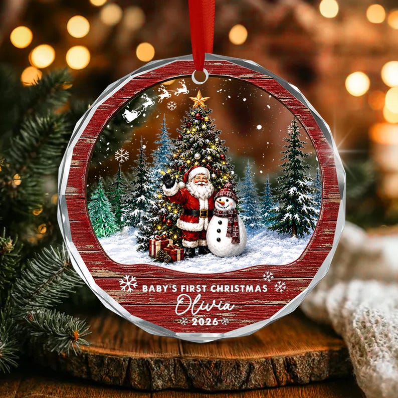 Newborn Baby First Christmas Gift Ornament