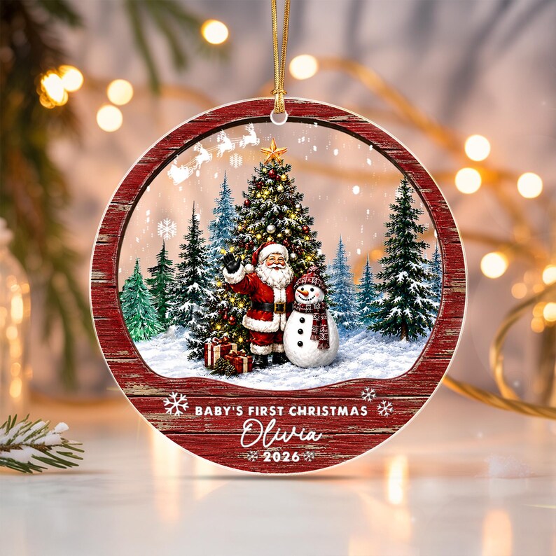 Newborn Baby First Christmas Gift Ornament