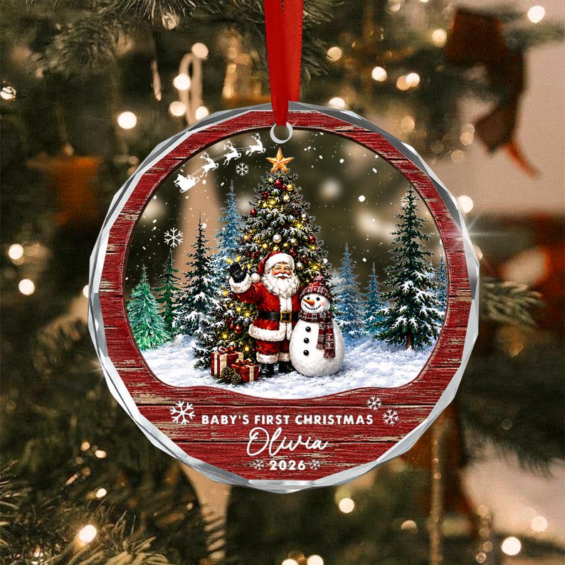 Newborn Baby First Christmas Gift Ornament