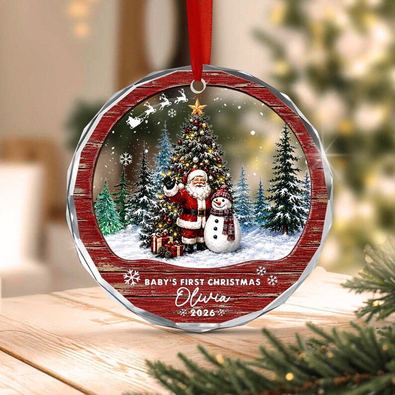 Newborn Baby First Christmas Gift Ornament