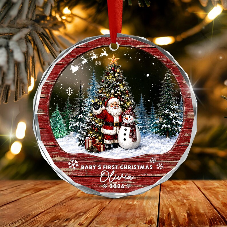 Newborn Baby First Christmas Gift Ornament