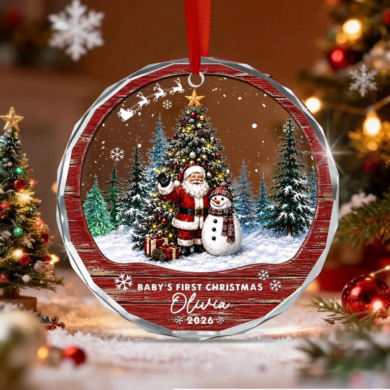 Newborn Baby First Christmas Gift Ornament