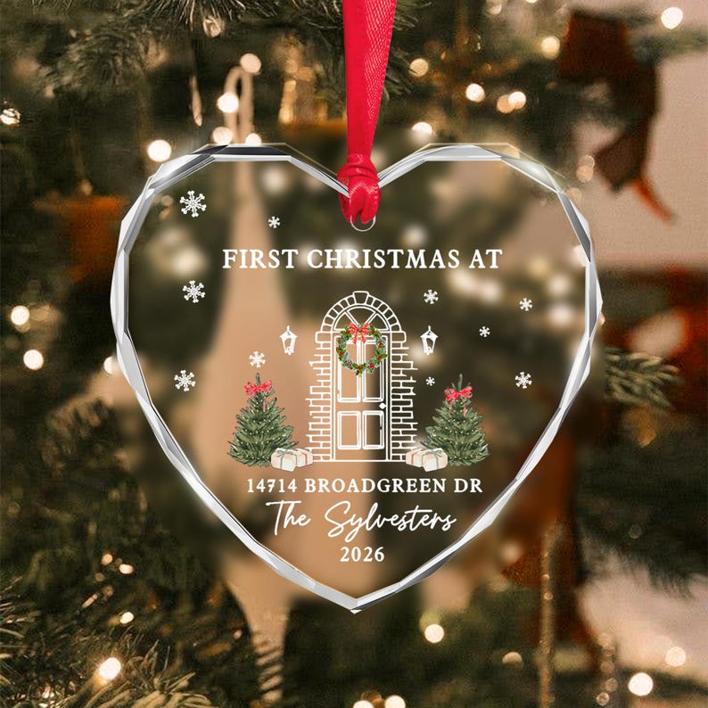 Family Name & Address New Home Ornament