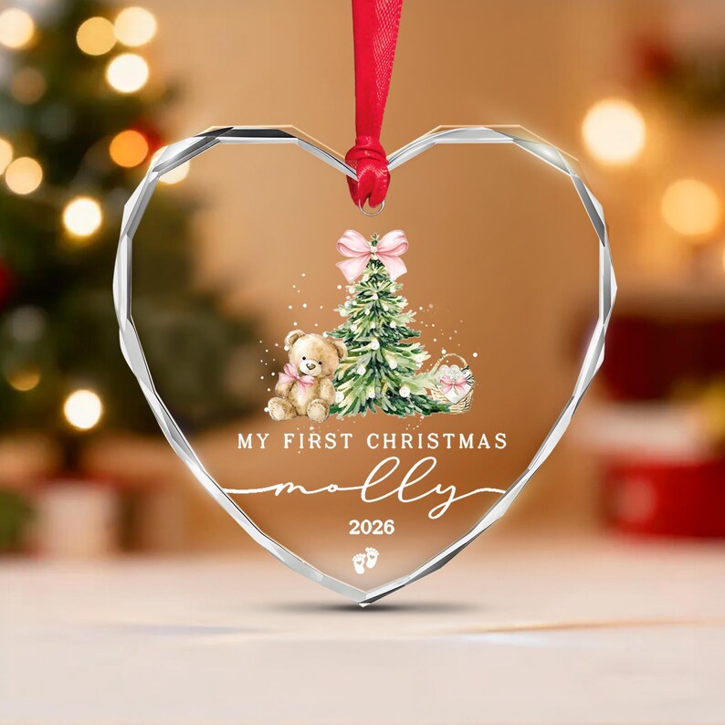 Baby Girl Name & Year Ornament 2026