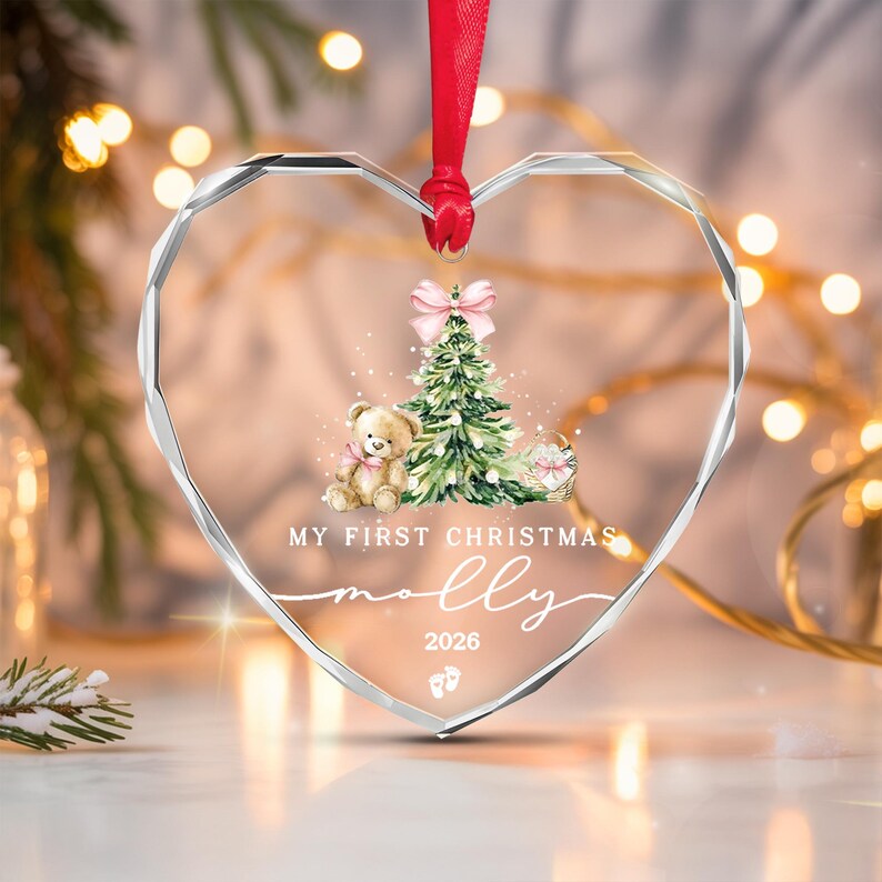 Baby Girl Name & Year Ornament 2026
