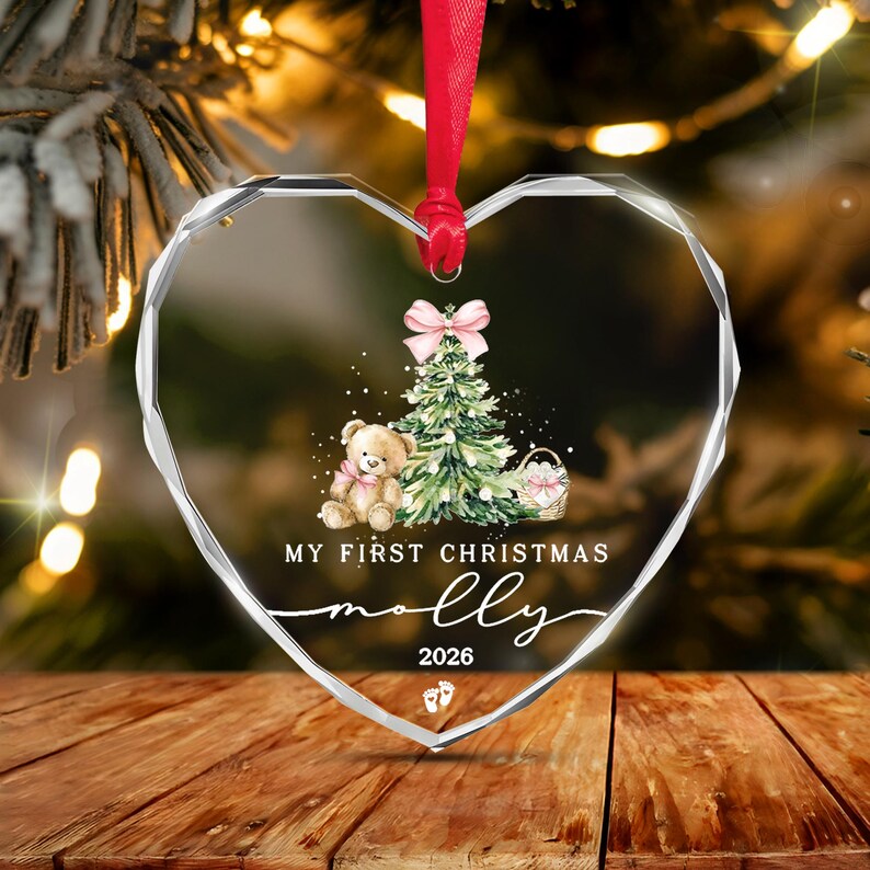 Baby Girl Name & Year Ornament 2026