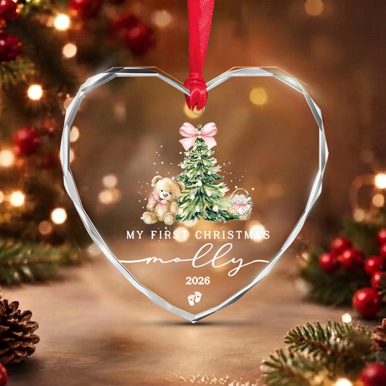 Baby Girl Name & Year Ornament 2026