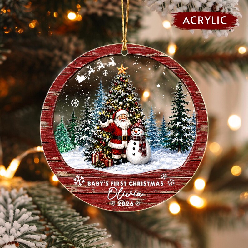 Newborn Baby First Christmas Gift Ornament