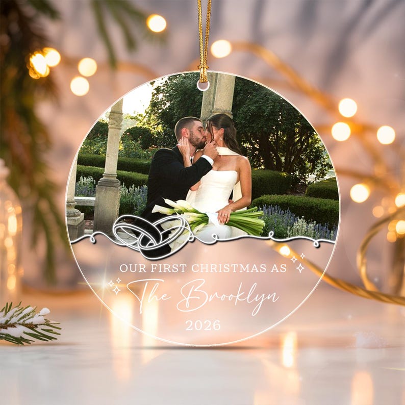 Our First Married Christmas Ornament 2026