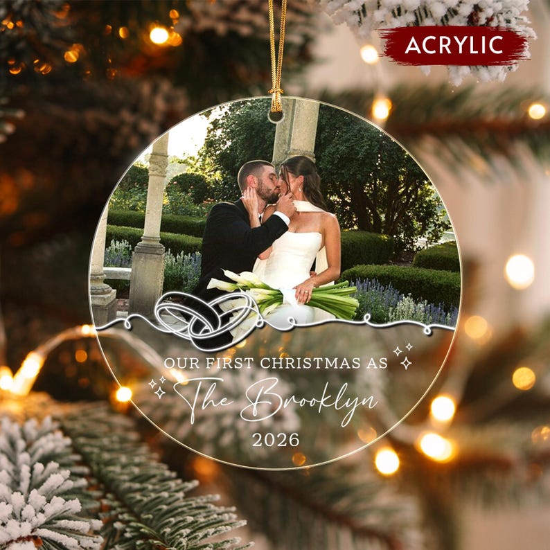 Our First Married Christmas Ornament 2026
