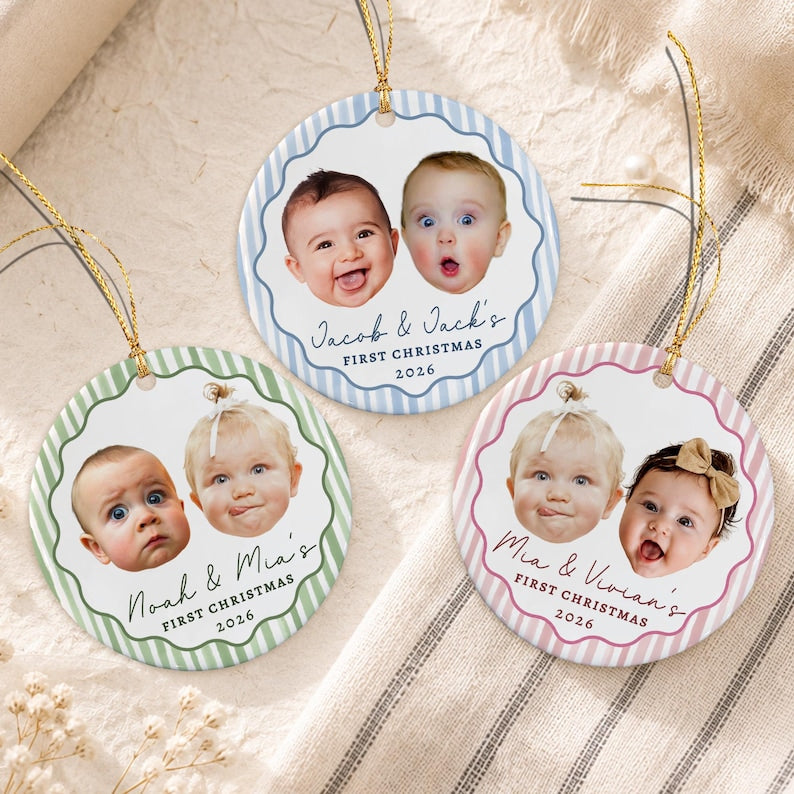 Baby Face First Christmas Ornament