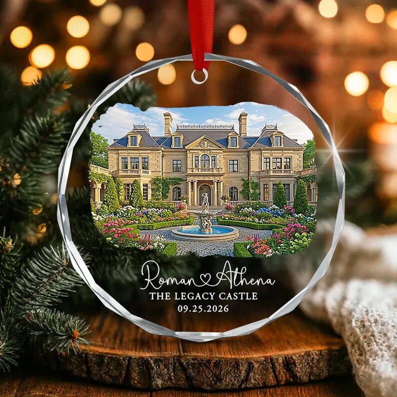 Wedding Venue Name & Date Ornament