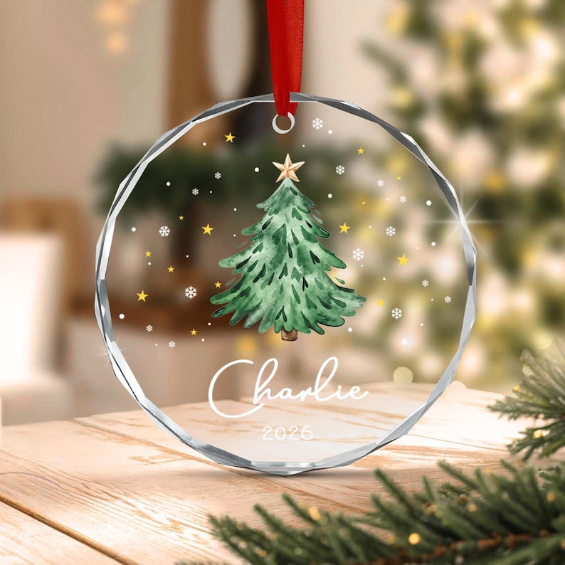 Christmas Kid Names & Year Ornament