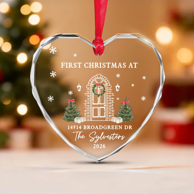 Family Name & Address New Home Ornament
