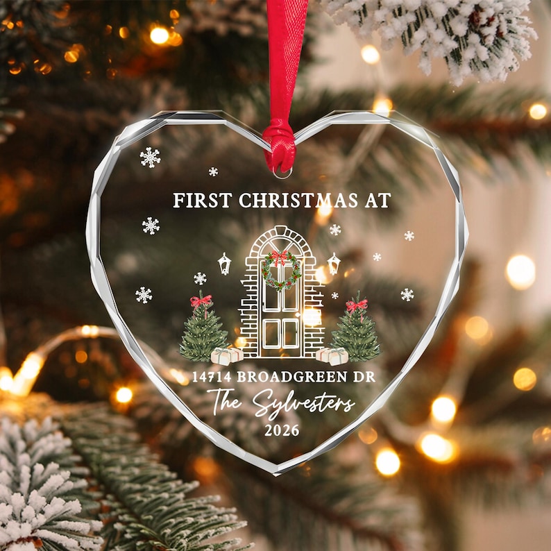 Family Name & Address New Home Ornament