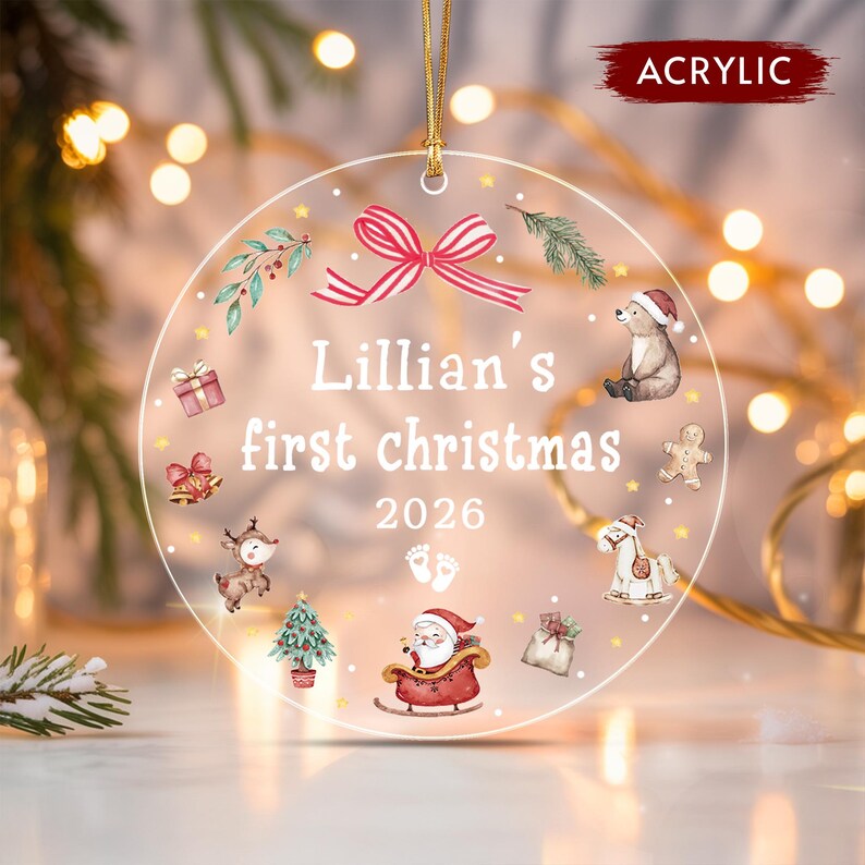 New Baby Girl Christmas Ornament 2026