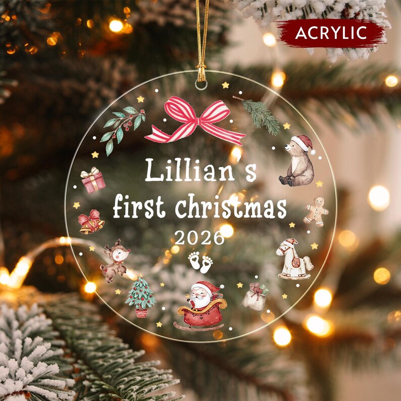 New Baby Girl Christmas Ornament 2026