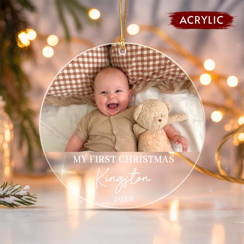 Newborn Picture Christmas Gift Ornament 2026