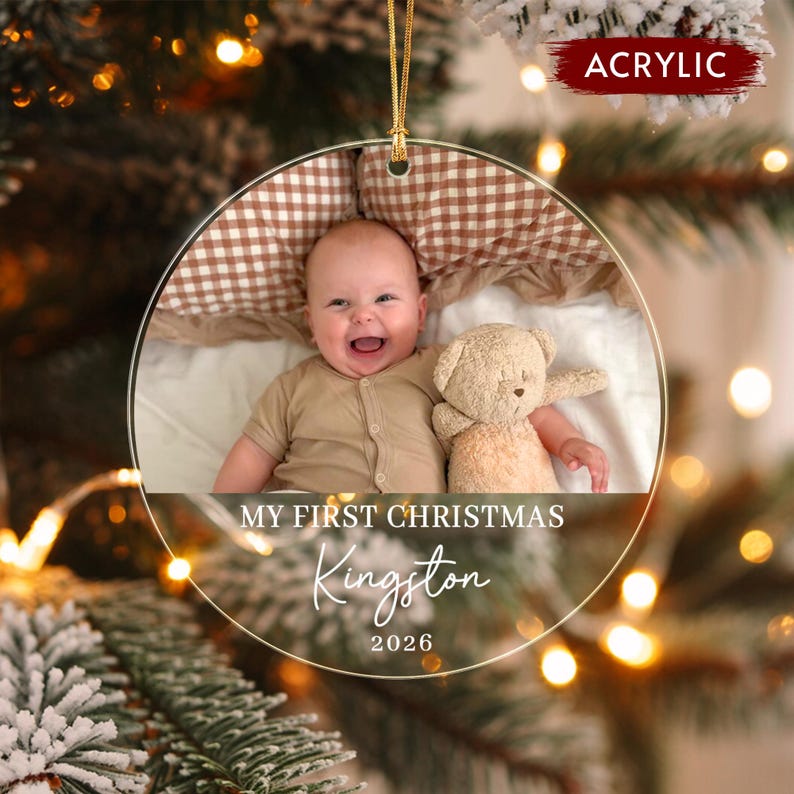 Newborn Picture Christmas Gift Ornament 2026