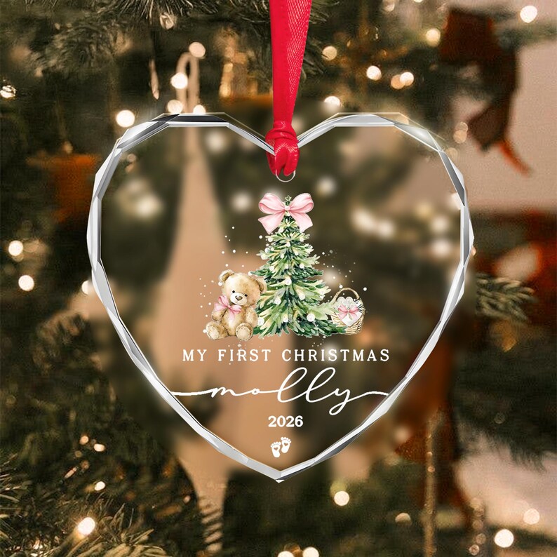 Baby Girl Name & Year Ornament 2026