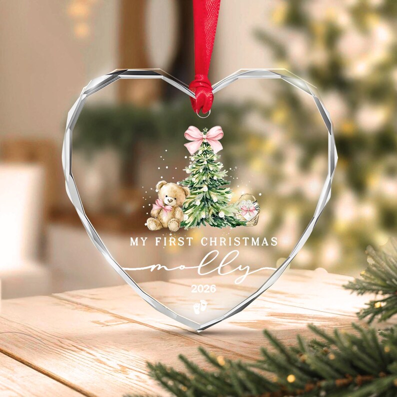 Baby Girl Name & Year Ornament 2026