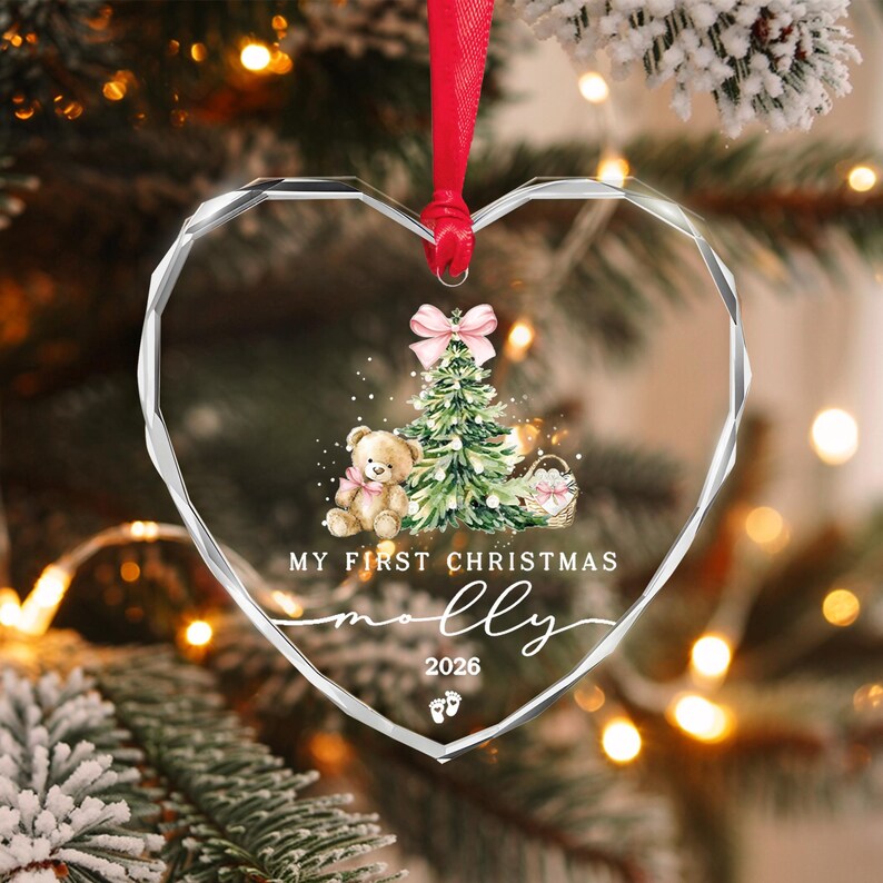 Baby Girl Name & Year Ornament 2026