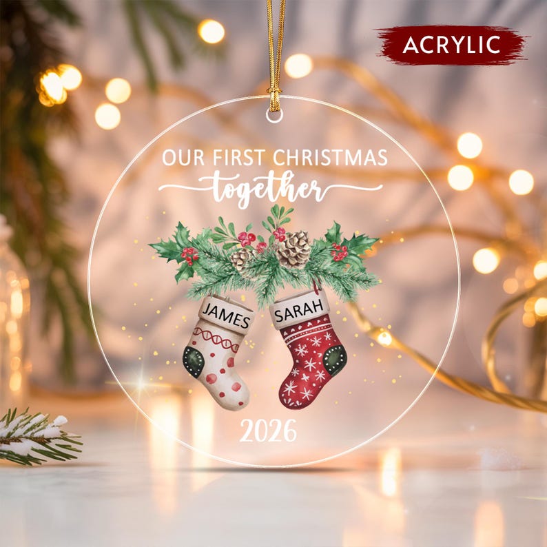 Couple First Christmas Together Ornament