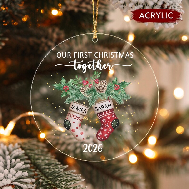 Couple First Christmas Together Ornament