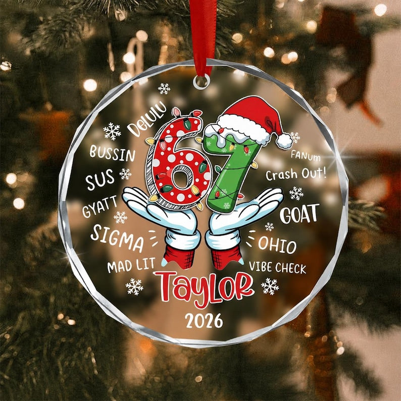 Six Seven 67 Acrylic Ornament