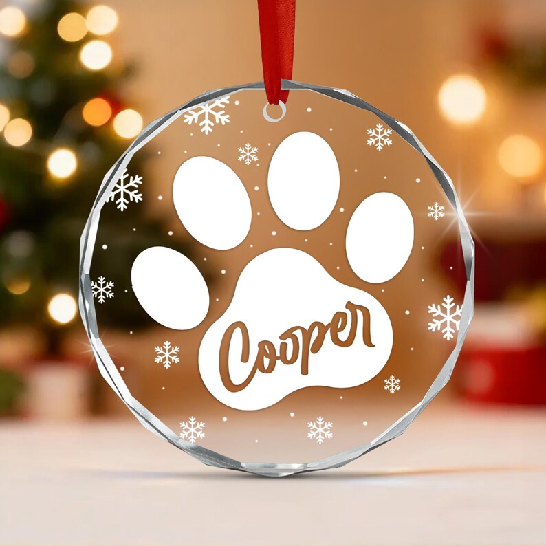 Dog Paw Christmas Ornament 2026