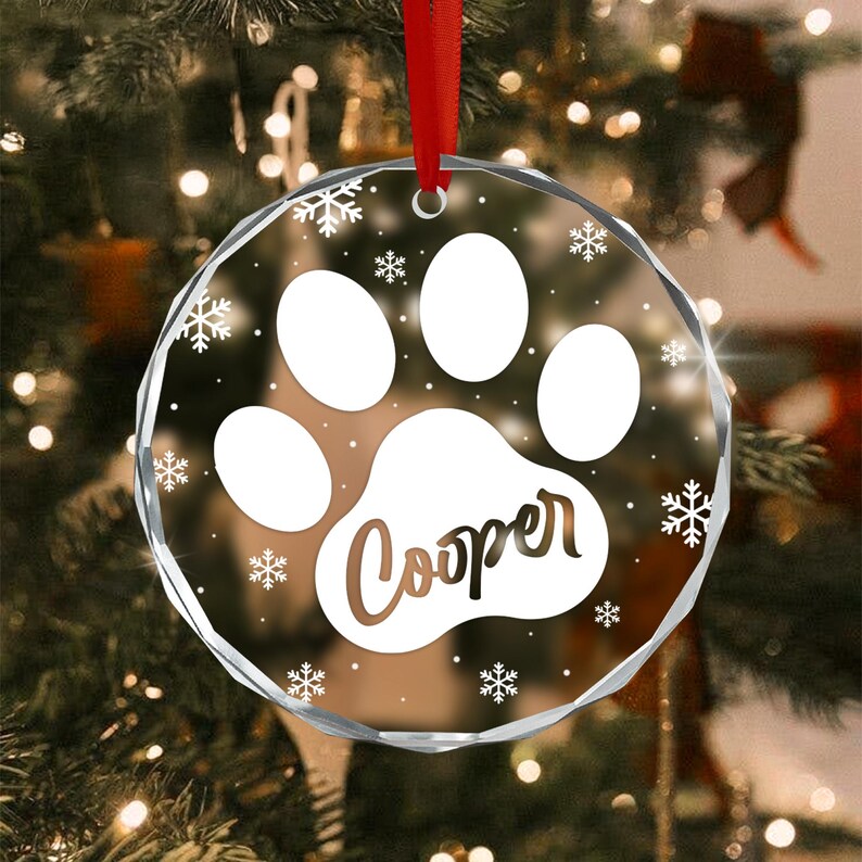 Dog Paw Christmas Ornament 2026