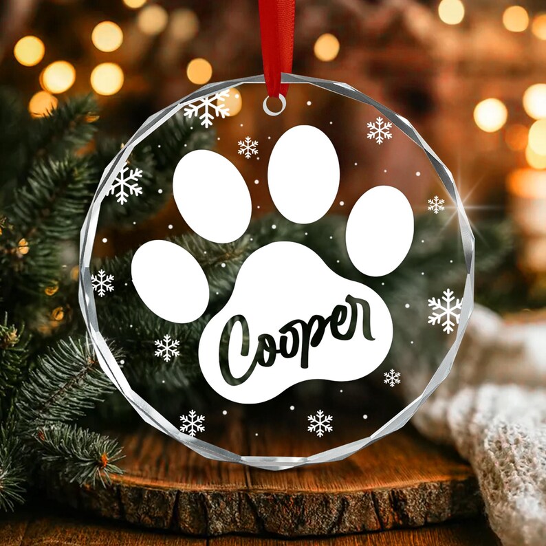 Dog Paw Christmas Ornament 2026