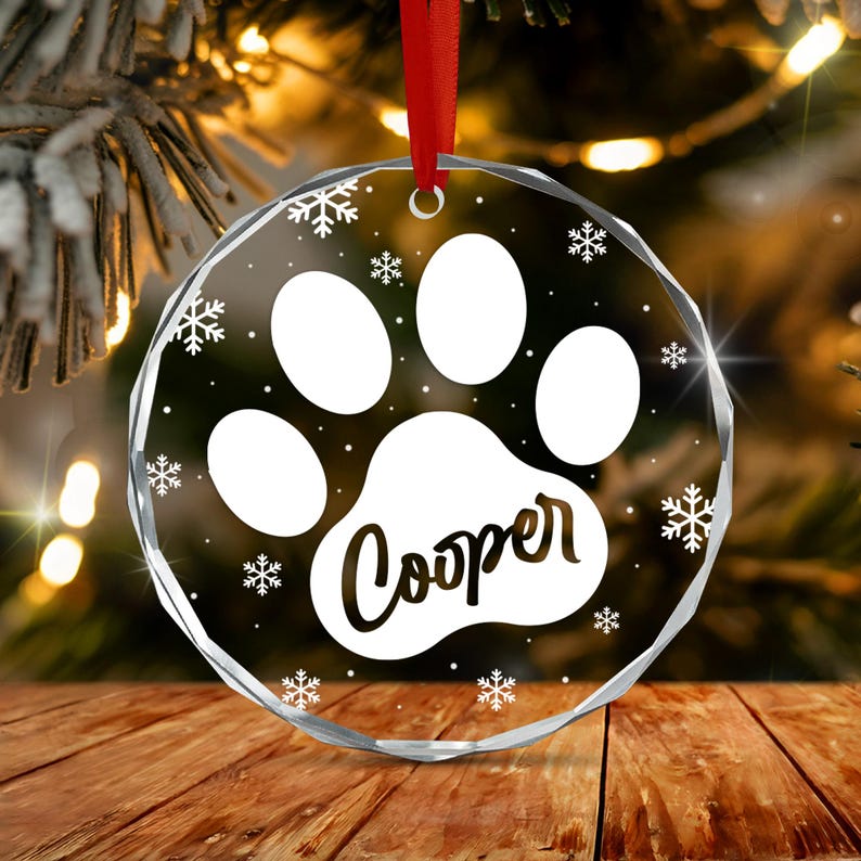Dog Paw Christmas Ornament 2026