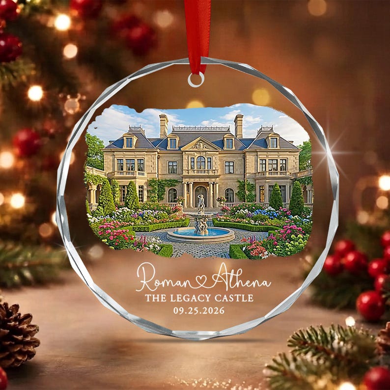 Wedding Venue Name & Date Ornament