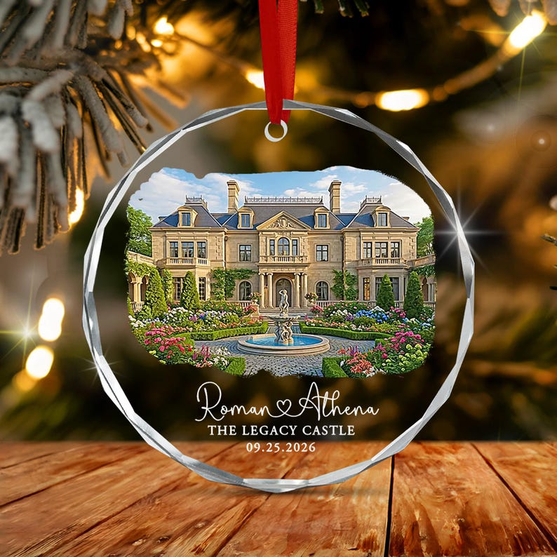 Wedding Venue Name & Date Ornament